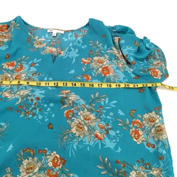 Blouse Bundle of 2 Business Casual Flowy Lightweight Short Sleeve Tops Size XL - Picture 3 of 8